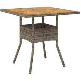 vidaXL Gartentisch Ø 80 x 75 cm Grau