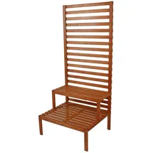 Jardinion Sichtschutz mit Pflanzentreppe 66 x 80 x 180 cm Braun