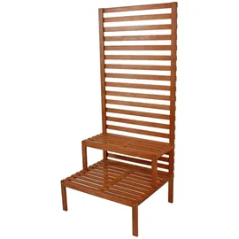 Jardinion Sichtschutz mit Pflanzentreppe 66 x 80 x 180 cm Braun