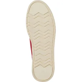 Marco Tozzi Damen Plateau Sneaker mit Schnürsenkeln Freizeit, Rot (Cherry Comb), 38 EU