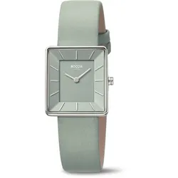 Boccia Damen Armbanduhr Trend 3351-07 Titan Lederband Pastellgrün