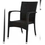 Gravidus Gartenstuhl 55 x 57 x 87 cm schwarz 2 St.