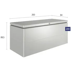 Biohort LoungeBox 200 silber-metallic