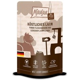 MjAMjAM Quetschies PUR 125g Beutel Katzennassfutter 12 x 125 Gramm köstliches Lamm pur