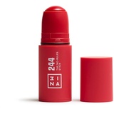 3ina The No - Rules Stick 244 - Rot Blush Stick für Augen Lippen Wangen mit Hyaluronsäure - Cream Blusher für Natürliches und Leuchtendes Finish - Vegan - Cruelty Free