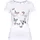 KangaROOS T-Shirt KANGAROOS, Damen, Gr. 36/38, bunt (weiß, bunt), Rippware, Obermaterial: 100% Baumwolle, bedruckt, körpernah hüftbedeckend, Rundhals, Shirts T-Shirt, Kurzarm, körpernahe Passform, aus Rippware