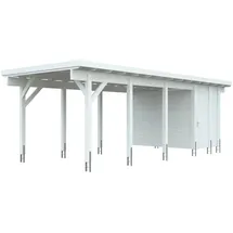 Kiehn-Holz Carport-Geräteraum, BxT: 299x174 cm, BxT: 299x174 cm, nur für Carport KH 320/321 weiß