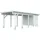 Kiehn-Holz Carport-Geräteraum, BxT: 299x174 cm, BxT: 299x174 cm, nur für Carport KH 320/321 weiß