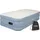 Avenli Luftbett Twin-Size 191x99x46 cm, Gästebett 1 Person, integrierte Elektropumpe, BeamRest, beflockt, bis 100 kg, hellblau/beige, mit Tragetasche