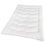 Traumschloss Faserbettdecke Premium Bettdecke Microfaser Polyesterfaser - weiß Mono-Bett 155x220 normal