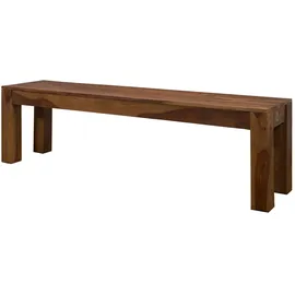 MASSIVMOEBEL24.DE Holzbank Sydney Braun 178 x 35 x 45 cm