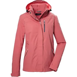KILLTEC Damen Funktionsjacke wasserdicht/Outdoorjacke mit abzippbarer Kapuze KOS 28 WMN JCKT, hell sienna rot 36 in