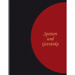 Adina Speisekarte Menümappe A4 schwarz / rot