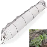 Relaxdays Netztunnel Garten 50 x 58 x 330 cm Pflanzenschutznetz