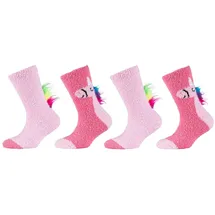 CAMANO Cosy Fancy Application Socken 4 Paare Rosa 35-38
