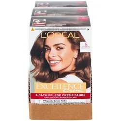 L'Oreal Excellence hellbraun, 3er Pack