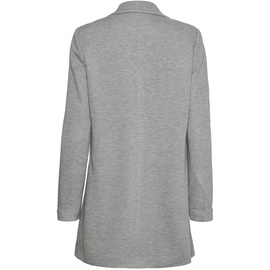 Vero Moda Damen Vmverina Long Blazer, Light Grey Melange, 34 EU