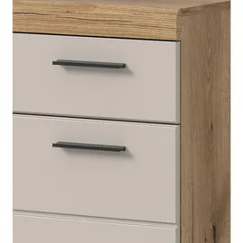 inn.furn Badezimmer, Kommode in Sand und Eiche 74 x 88 cm, Shawn