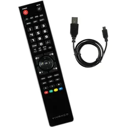 Vivanco 4in1 programmierbare TV-Universalfernbedienung für den PC