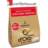 Dallmayr Crema d'Oro MILD & FEIN Kaffeepads 28st 100% Arabica