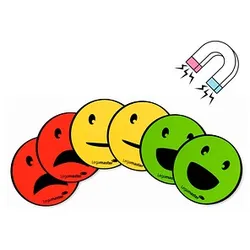 Legamaster Agile Smiley gemischt Magnete Motiv, Kunststoff Ø 5,0 cm, 6 St.