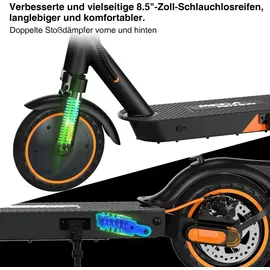 Mega Motion Elektroscooter E-Scooter mit Straßenzulassung ABE 8.5 Zoll Elektroroller mit 400W, APP, 20KM/H, 7,8AH 15KG Gewicht, faltbar, Duales Brems, Zwei Stoßdämpfer, Geeignet für Erwachsene