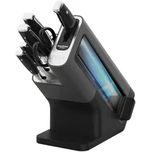 Ninja StaySharp Messerblock mit Schleifer Silber/Schwarz