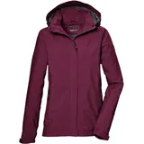 KILLTEC Damen Funktionsjacke/Outdoorjacke wasserdicht mit abnehmbare Kapuze KOS 51 WMN JCKT, beaujolais, 50,