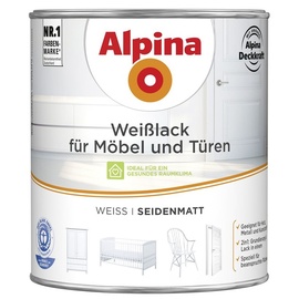 Alpina Weißlack für Möbel und Türen 750 ml seidenmatt