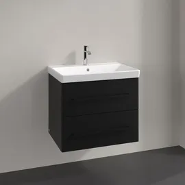 Villeroy & Boch Waschtischunterschrank 2 Auszüge 62,6 x 51,4 x 48,4 cm Volcano Black