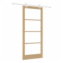 vidaXL Schiebetür rechts 93 x 211 cm Braun