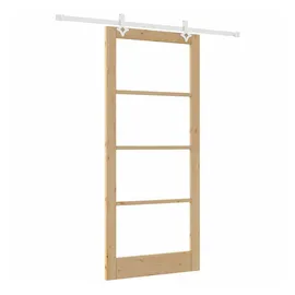 vidaXL Schiebetür rechts 93 x 211 cm Braun