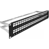 DeLock Keystone Patchpanel 48 Port 2 HE Schwarz