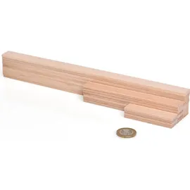 Metrie 200 Stück 1/4 Holzstäbchen