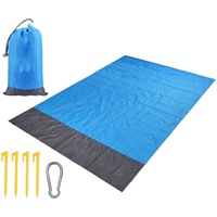Colcolo Taschen Picknickdecke, Wasserdicht, Tragbar, Langlebig, Plane für 140 cm X 200 cm, Blau