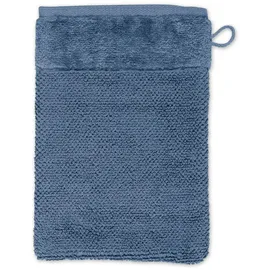 Möve Bamboo Luxe Waschhandschuh 15 x 20 cm steel blue