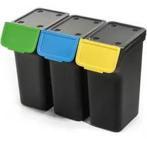 Kadax Abfallbehälter 75 l Schwarz