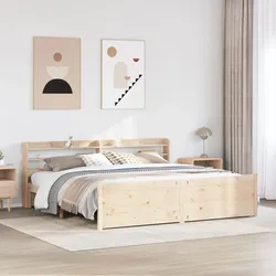 Bettgestell mit Kopfteil ohne Matratze 180x200 cm