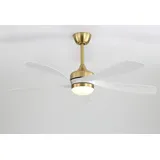 Sofucor Deckenventilator mit Beleuchtung,132cm Deckenventilator mit Licht und Fernbedienung, 3 Farbtemperatur, Timer, 6 Geschwindigkeiten, Leise DC Deckenventilator für Schlafzimmer Wohnzimmer