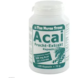 Acai Frucht Extrakt 500 mg vegetarische Kapseln 120 St
