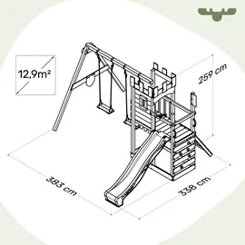 FATMOOSE Spielturm BoldBaron Boost XXL 804183