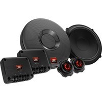 JBL 605CSQ 2-Wege KFZ Soundsystem - 285 Watt Komponenten Auto Lautsprecher Boxen Set mit 160mm Carbon Einbau Autolautsprecher , Silk Dome Hochtöner und Frequenzweichen