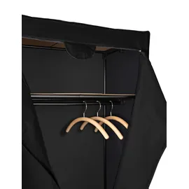 Wenko Kleiderschrank Deep Black 75 x 160 x 50 cm Schwarz