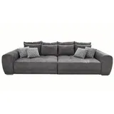 luma-home schönes für dein zuhause luma-home Big-Sofa, Grau Textil, 4-Sitzer, Füllung: Polyurethan (Pur), einzeln stellbar,Rechteckig, 306x86x134 cm, Wohnzimmer, Sofas / Couches, Sofas, Bigsofas