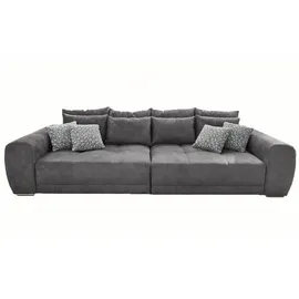 luma-home schönes für dein zuhause luma-home Big-Sofa, Grau Textil, 4-Sitzer, Füllung: Polyurethan (Pur), einzeln stellbar,Rechteckig, 306x86x134 cm, Wohnzimmer, Sofas / Couches, Sofas, Bigsofas
