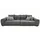 luma-home schönes für dein zuhause luma-home Big-Sofa, Grau Textil, 4-Sitzer, Füllung: Polyurethan (Pur), einzeln stellbar,Rechteckig, 306x86x134 cm, Wohnzimmer, Sofas / Couches, Sofas, Bigsofas