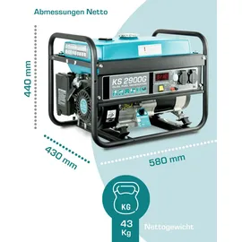 Könner & Söhnen LPG/Benzin-Generator Könner & Söhnen KS 2900G