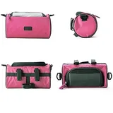 system-s 2in1 Fahrrad Tasche Lenkertasche Schultertasche Schutzhülle für 4,8 Zoll Geräte in Pink