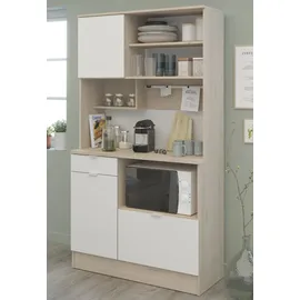 Parisot Küchenbuffet Socool 11" Weiß / Jackson-Eiche