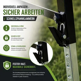 Trutzholm Klappbock Stahl bis 91 cm grün
